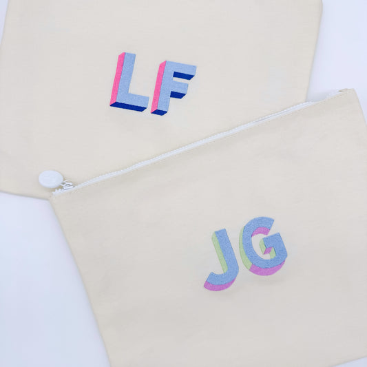 Limited Edition Everything Pouch - Solid Coated Canvas Natural