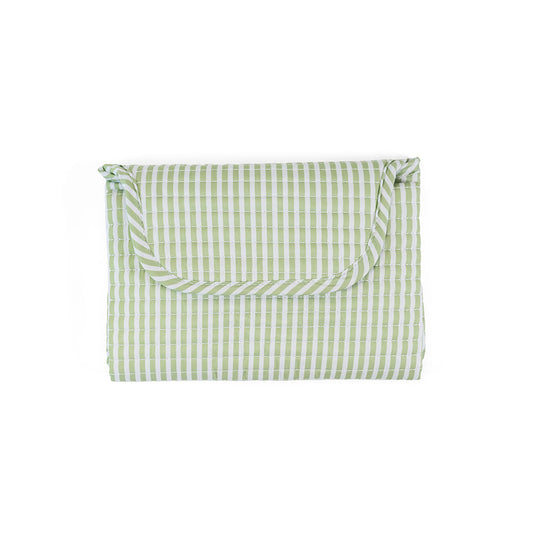 Quilted Changing Mat - Pimlico Stripe Sage