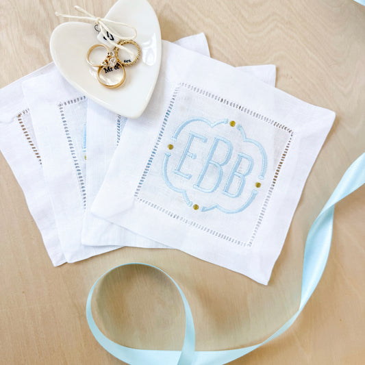 Hemstitch Cocktail Napkins