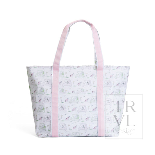 Jumbo Tote - Putt Putt Pink