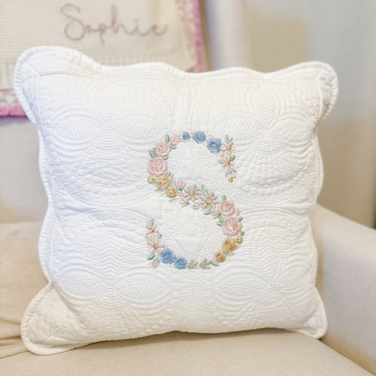 Heirloom Quilted Pillow Cover
