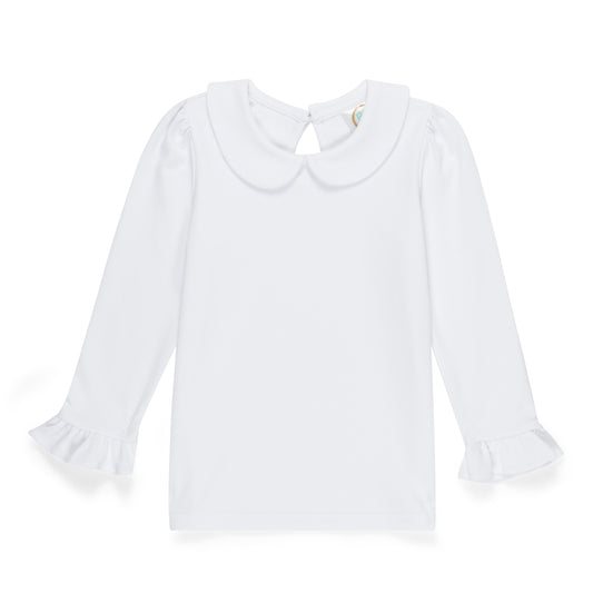 Girl's Long Sleeve Collared Shirt