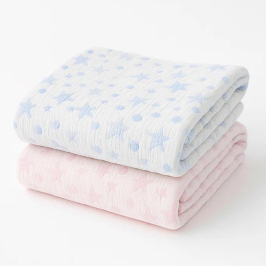 Stars and Dots Baby Blanket