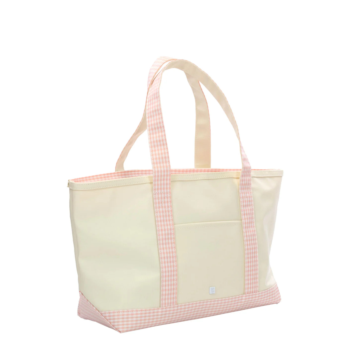 Coated Canvas Tote - Gingham Taffy
