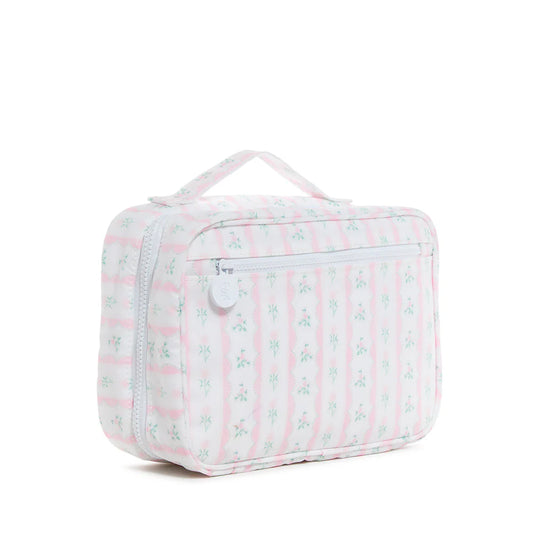 BundleUp Hanging Toiletry Bag - Pink Ribbon Floral