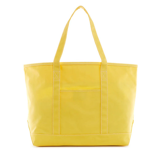 Coated Canvas Tote - Solid Daffodil