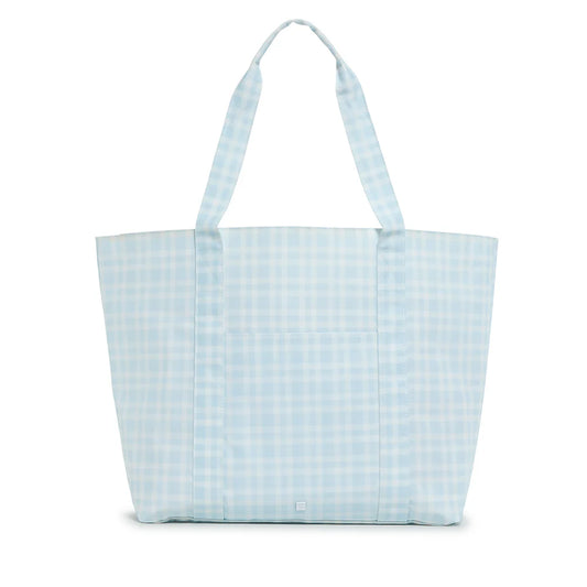 Jumbo Tote - Pimlico Plaid Blue