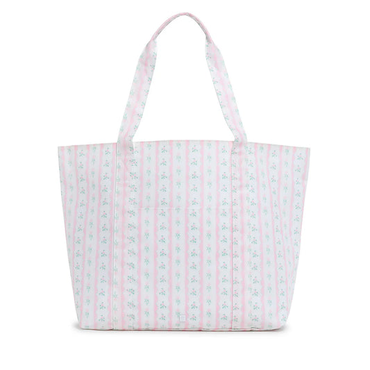 Jumbo Tote - Ribbon Floral Pink