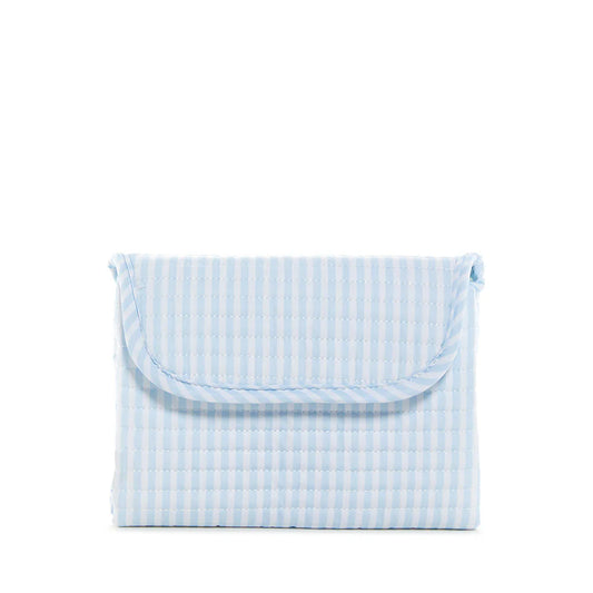 Quilted Changing Mat - Pimlico Stripe Blue