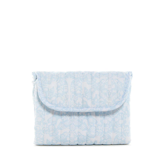 Quilted Changing Mat - Woodland Blue