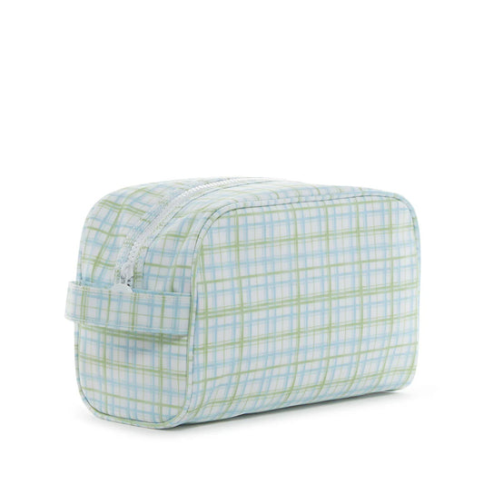 Stowaway Toiletry Bag - Classic Green Plaid