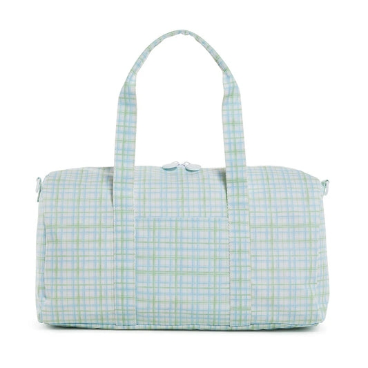 Weekender Duffel Bag - Classic Green Plaid