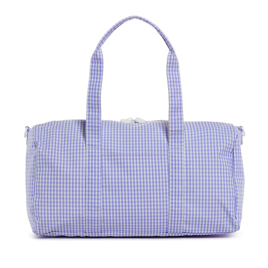 Weekender Duffel Bag - Gingham Lilac