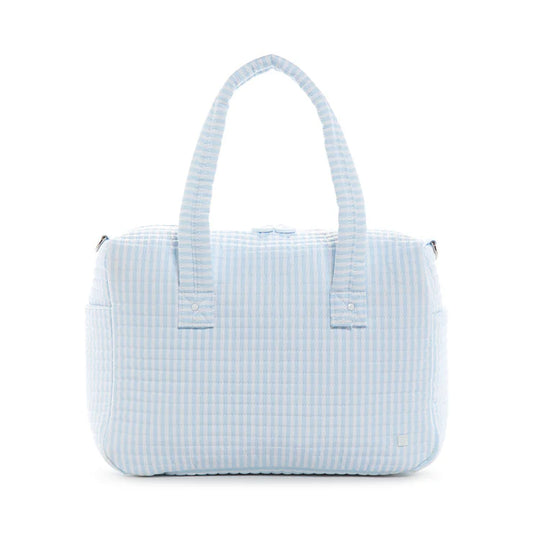 Quilted Stroller Diaper Bag - Pimlico Stripe Blue
