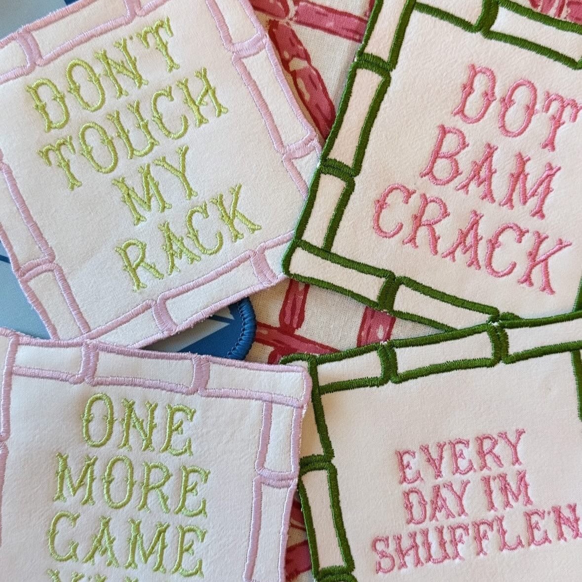 Bamboo Border Cocktail Napkins