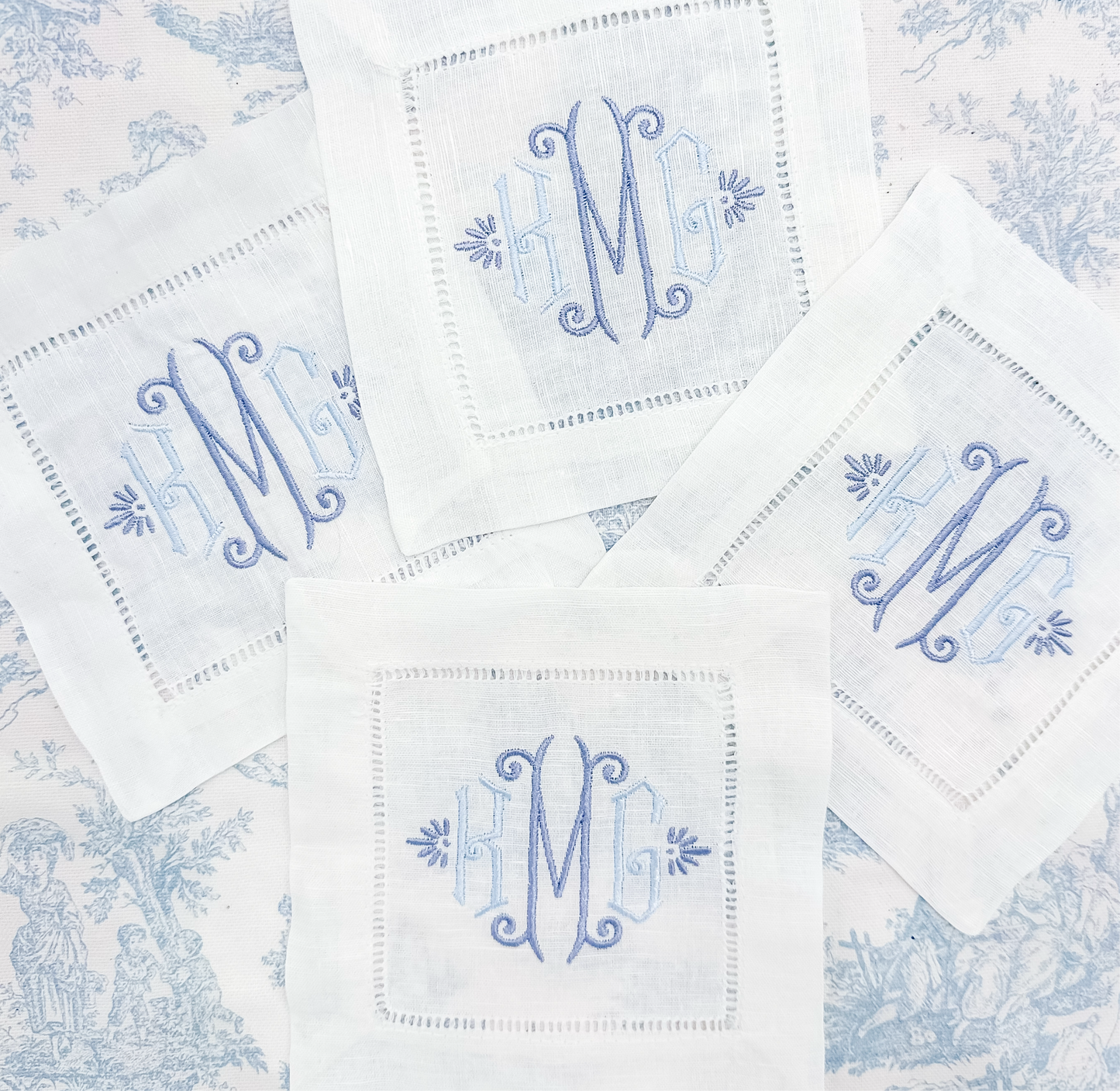 Hemstitch Cocktail Napkins