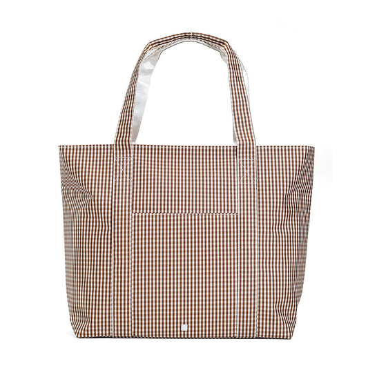 Jumbo Tote - Gingham Coco