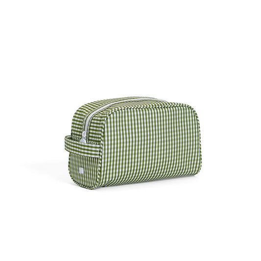 Stowaway Toiletry Bag - Gingham Moss