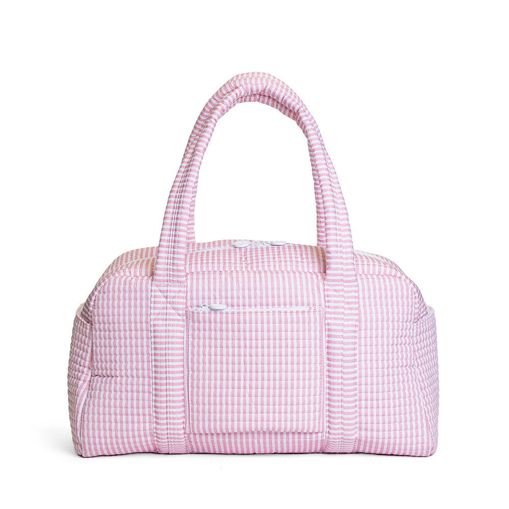 Quilted Grande Duffel - Pimlico Stripe Dusty Rose