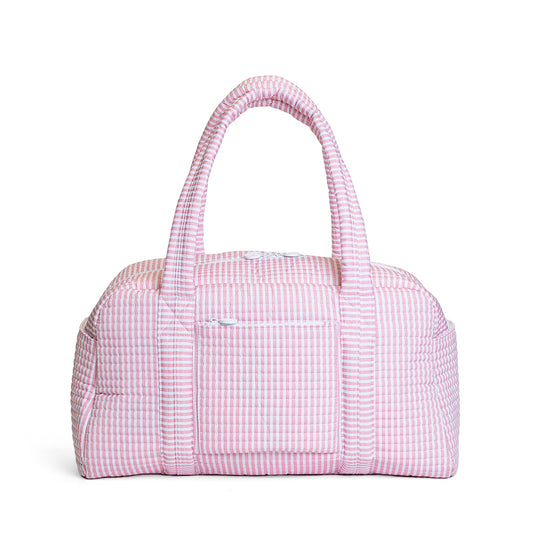Quilted Grande Duffel - Pimlico Stripe Dusty Rose
