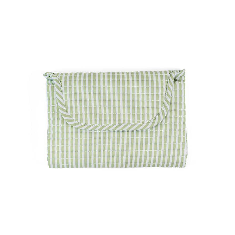 Quilted Changing Mat - Pimlico Stripe Sage