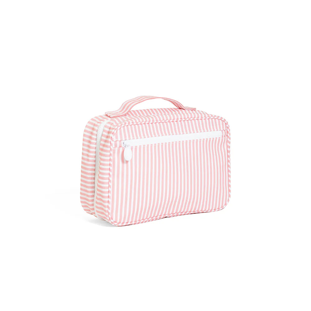BundleUp Hanging Toiletry Bag - Pimlico Stripe Dusty Rose