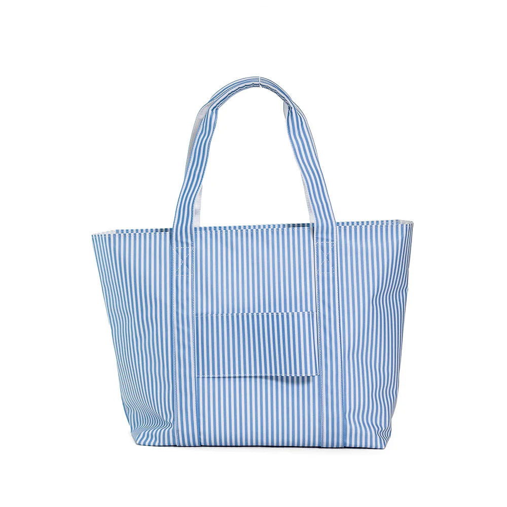 Jumbo Tote - Pimlico Stripe Chambray