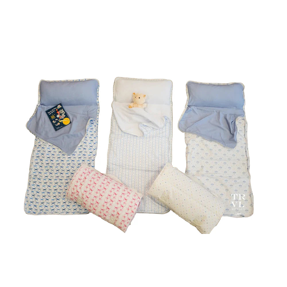 Nap Mat - Ribbon Floral Blue