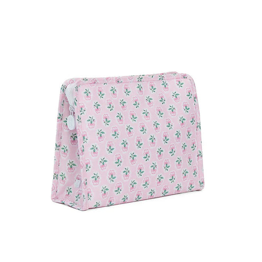 Roadie Large Zip Pouch - Petite Fleur Pink