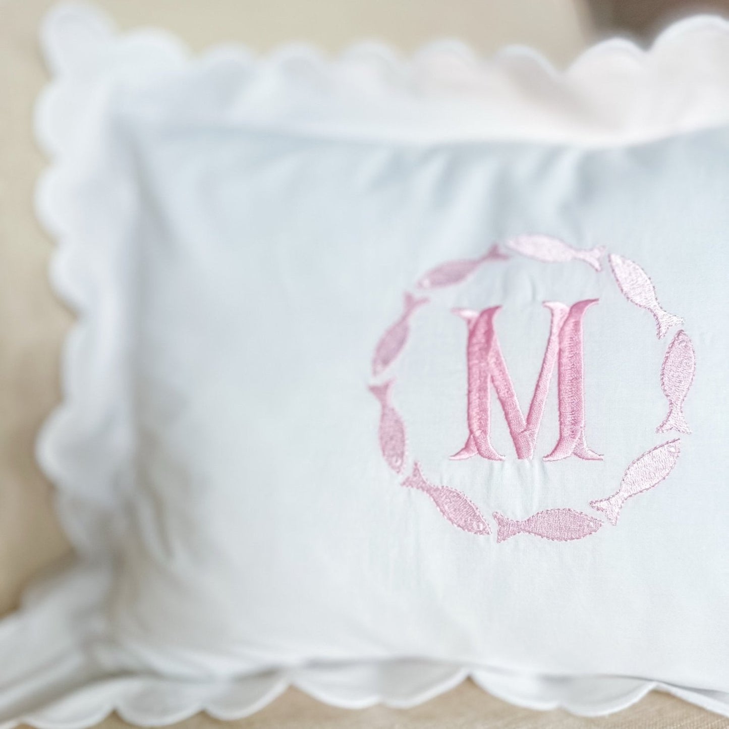 Scalloped Pillow Cover