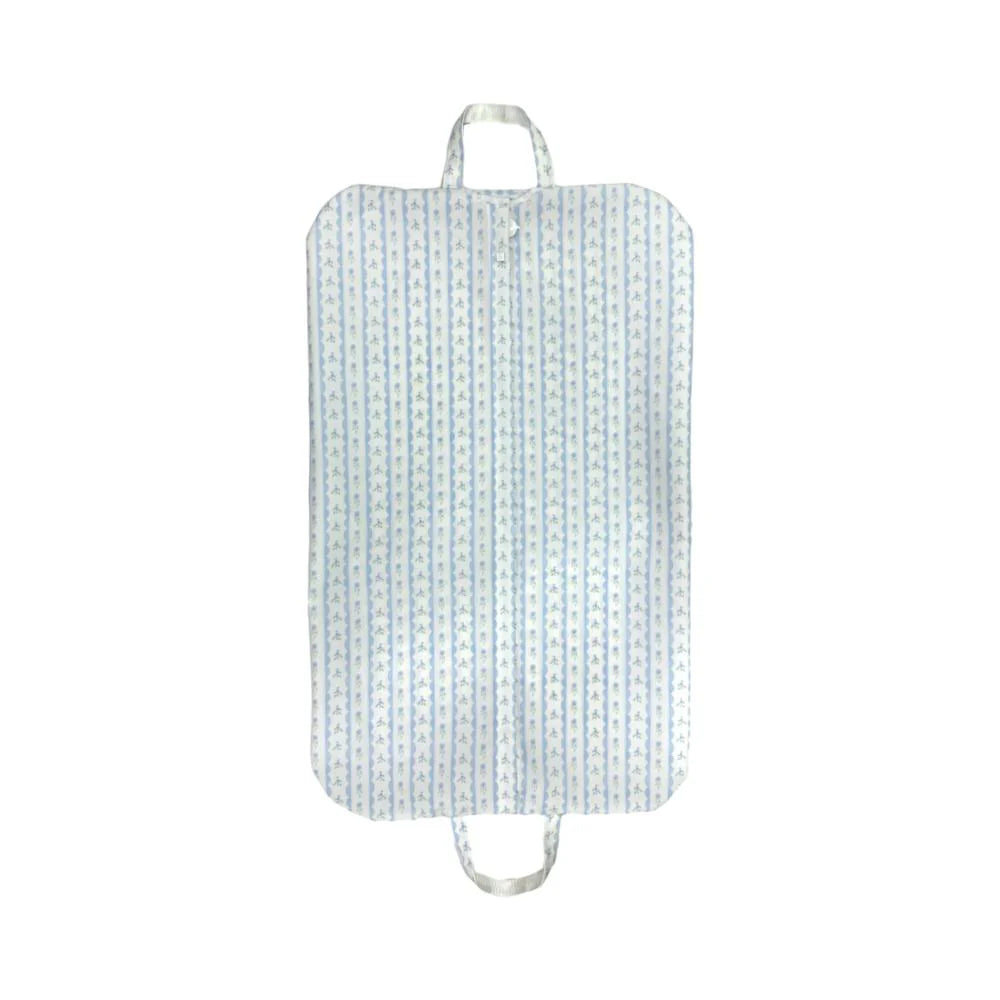 Garment Bag - Ribbon Floral Blue