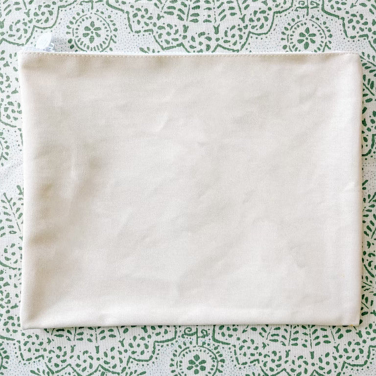 Limited Edition Everything Pouch - Solid Coated Canvas Natural