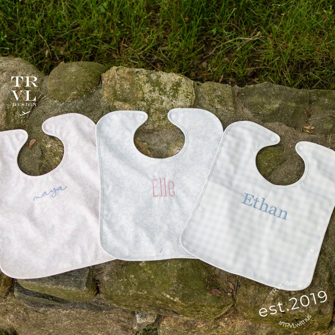 Best Bib - Bunny Toile Green - 2 PACK