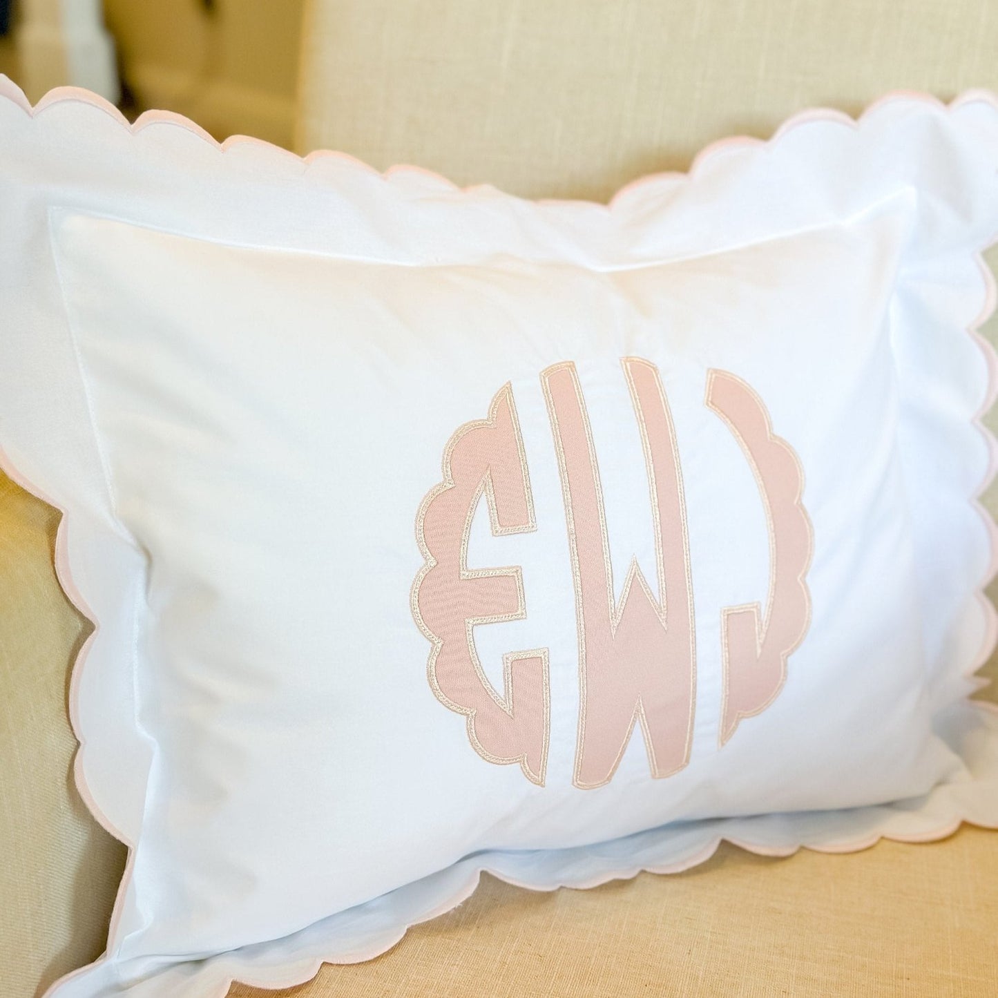 Scalloped Pillow Cover