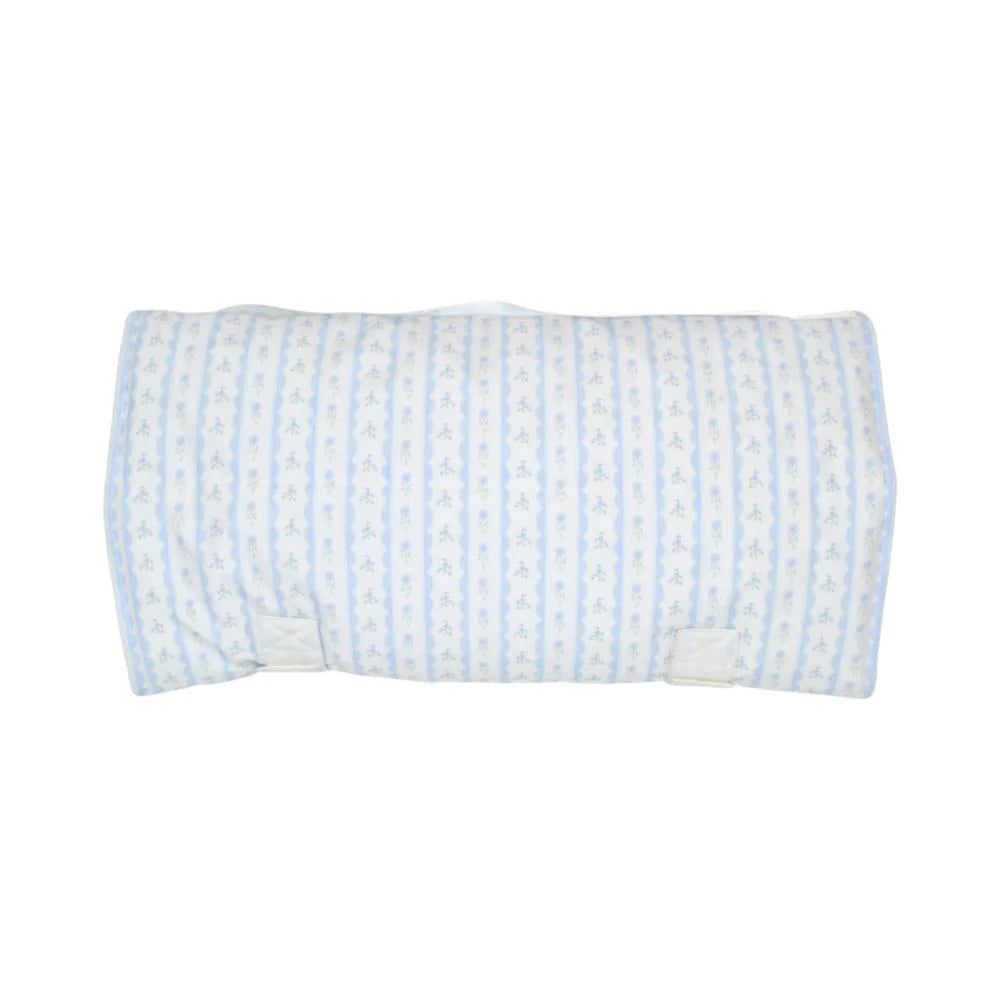 Nap Mat - Ribbon Floral Blue