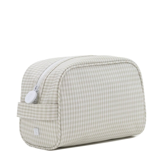 Stow It Dopp Bag - Gingham Pearl Grey