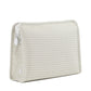 Roadie Large Zip Pouch - Gingham Pearl Grey