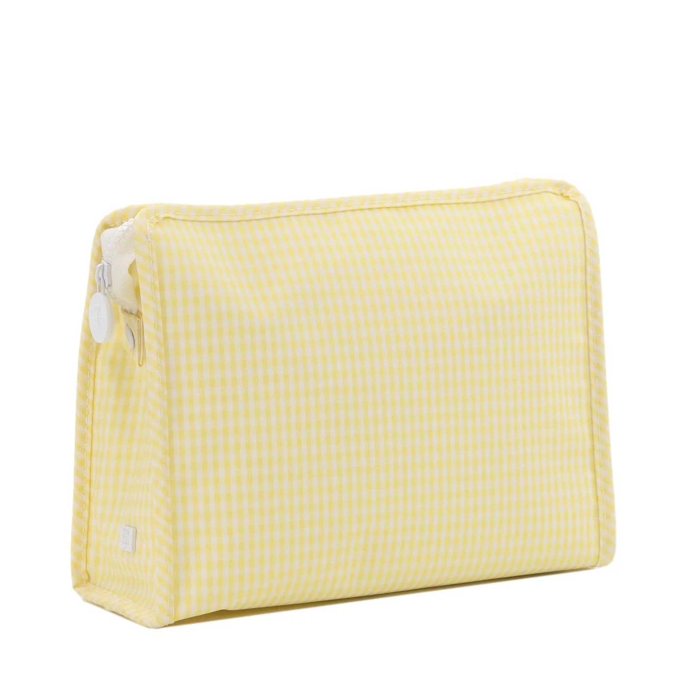 Roadie Large Zip Pouch - Gingham Buttercup