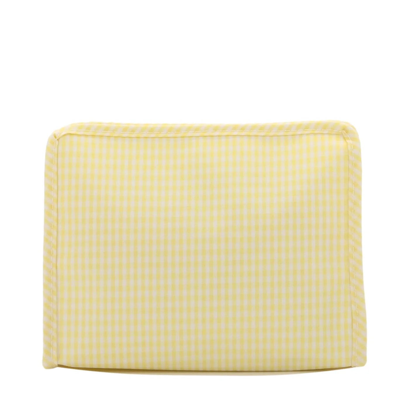 Roadie Large Zip Pouch - Gingham Buttercup