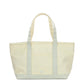 Coated Canvas Tote - Gingham Pearl Grey