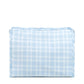Roadie Large Zip Pouch - Pimlico Plaid Blue