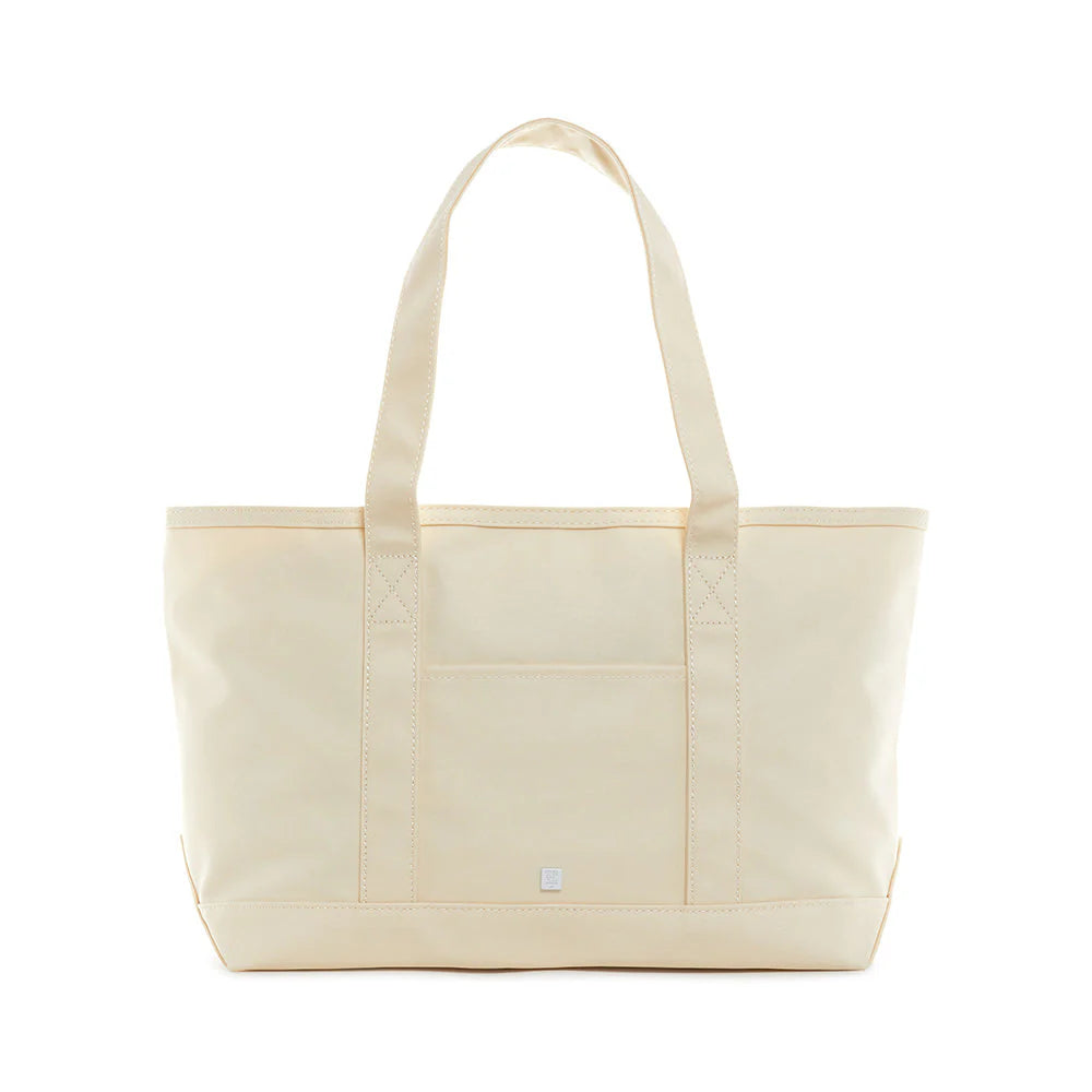 Coated Canvas Tote - Solid Natural