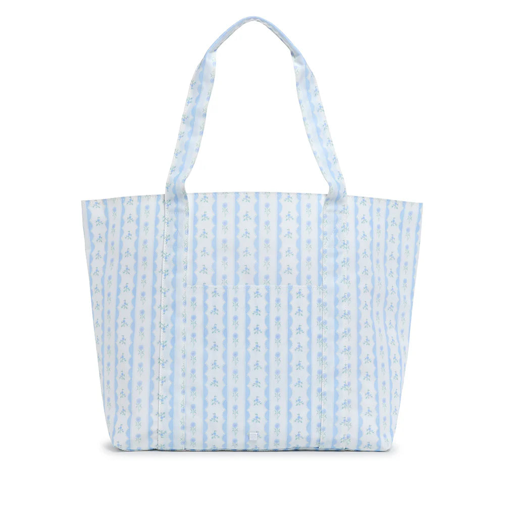 Jumbo Tote - Ribbon Floral Blue