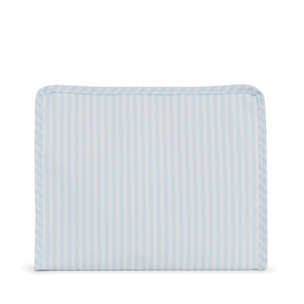 Roadie Large Zip Pouch - Pimlico Stripe Blue