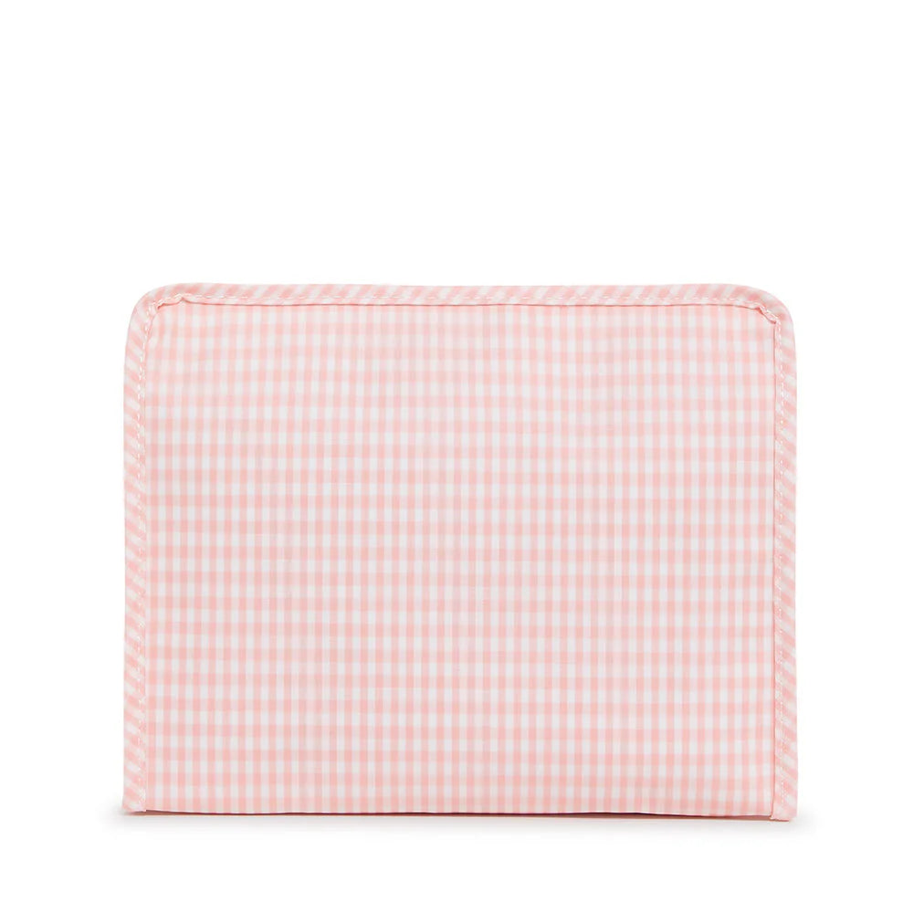 Roadie Large Zip Pouch - Gingham Taffy