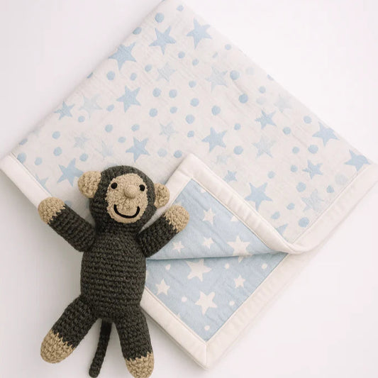 Stars and Dots Baby Blanket