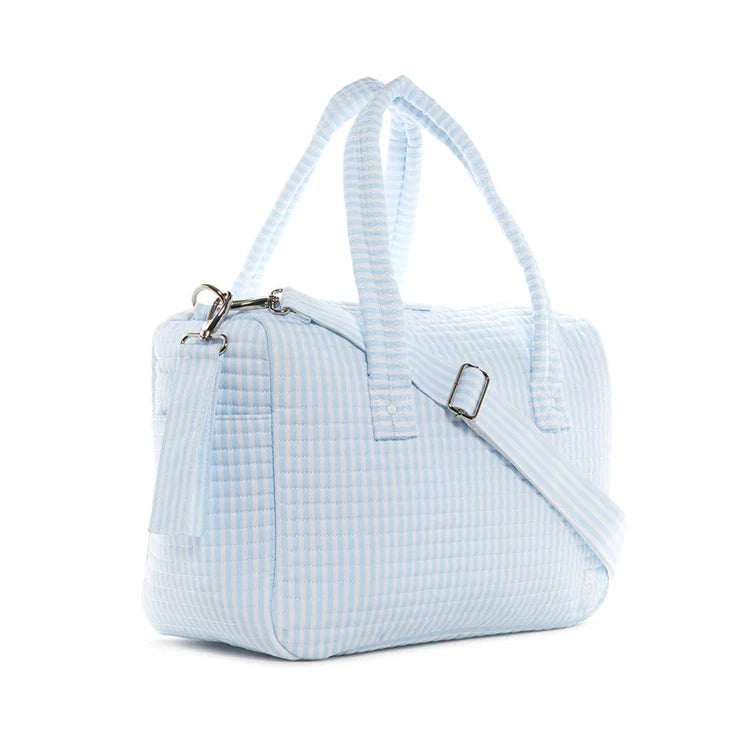 Quilted Stroller Diaper Bag - Pimlico Stripe Blue
