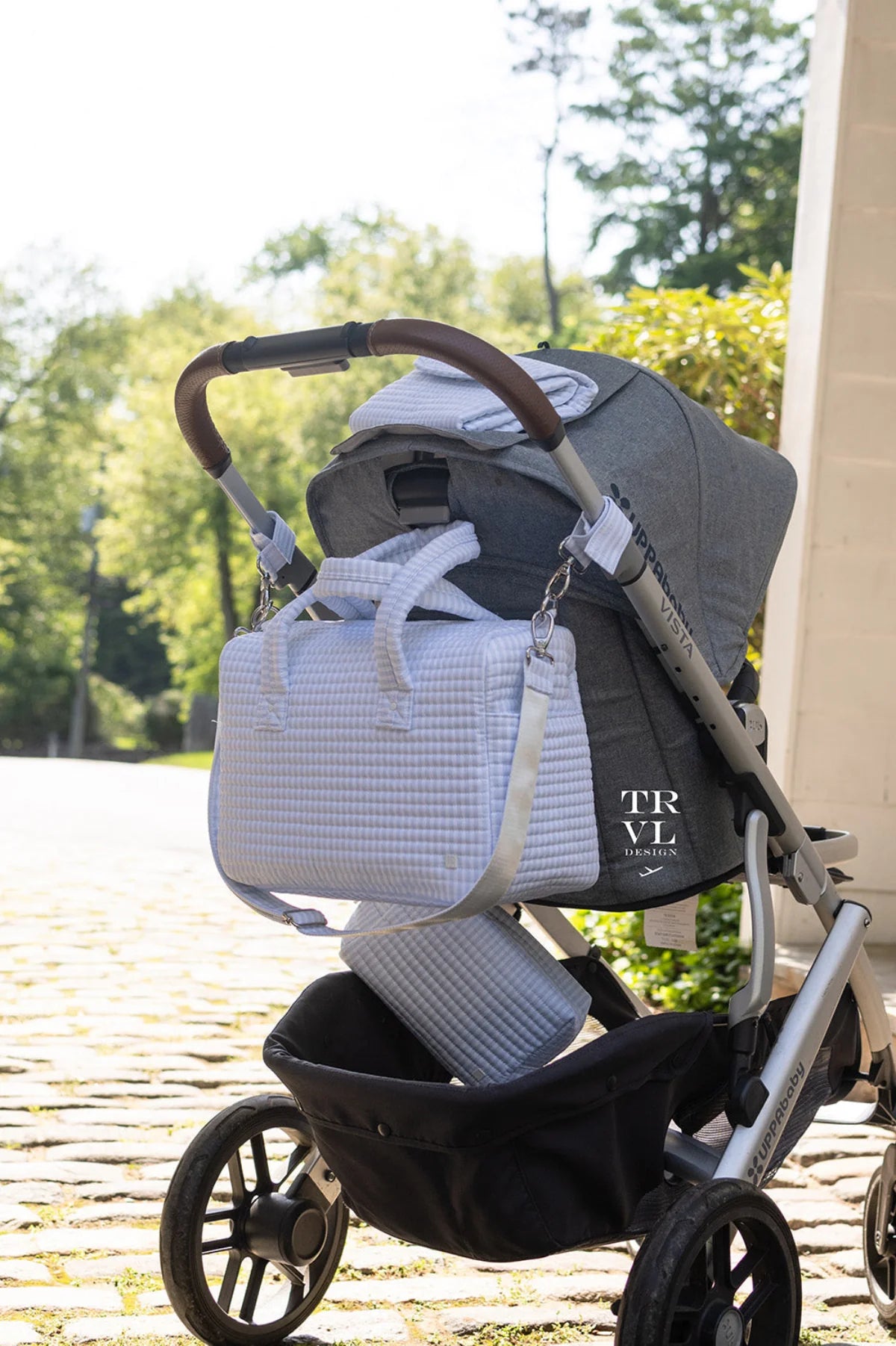 Quilted Stroller Diaper Bag - Fleurie