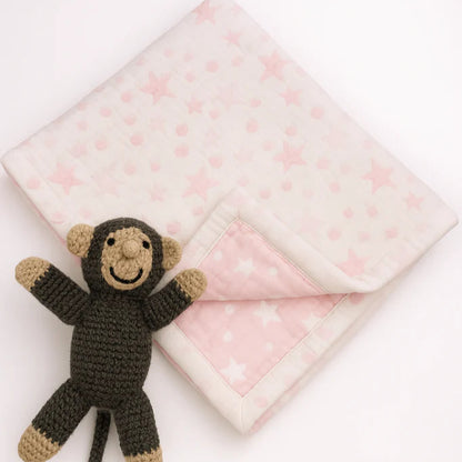 Stars and Dots Baby Blanket